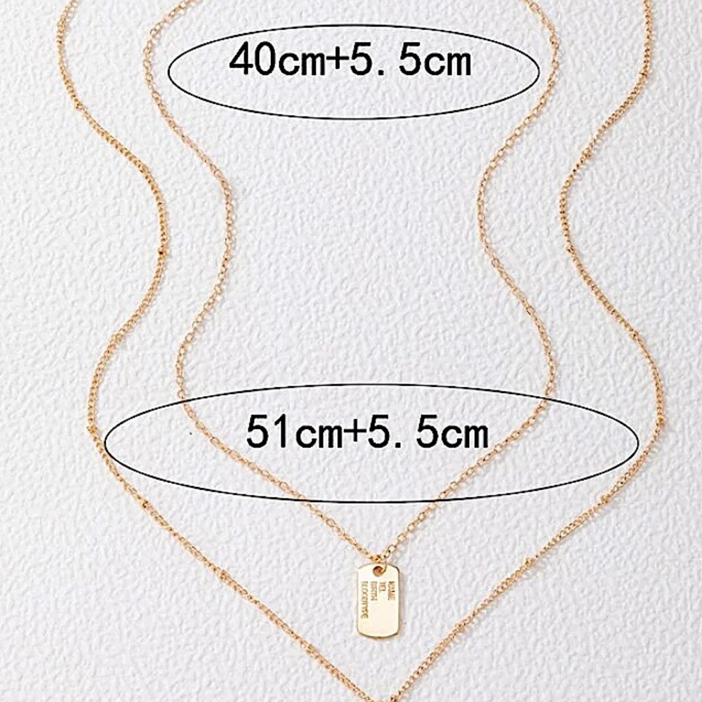 Live Love Laugh Gold Chain Link Necklace - Picture 3 of 3